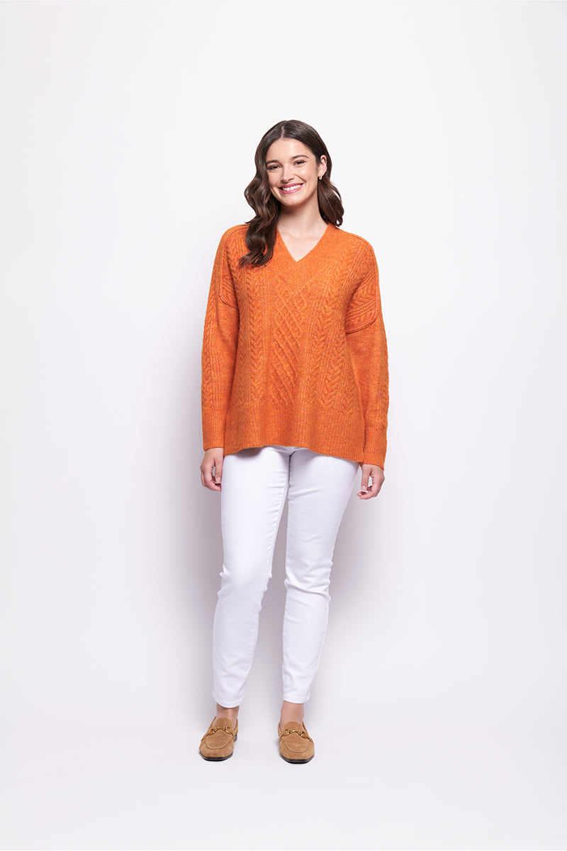 Foil  - She&#39;s a Purla Sweater - Satsuma