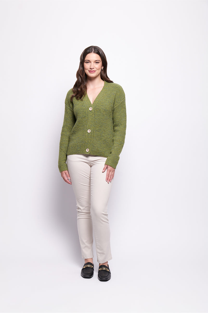 Foil  - Good Reception Cardigan - Matcha