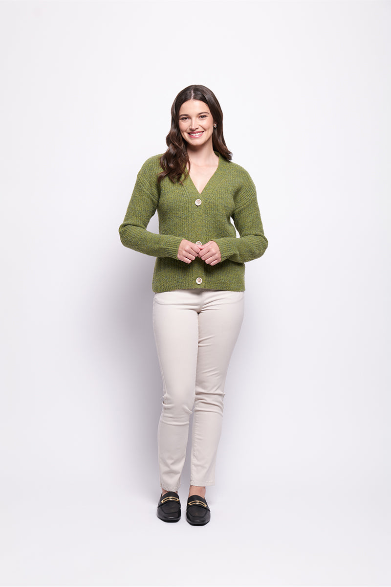 Foil  - Good Reception Cardigan - Matcha
