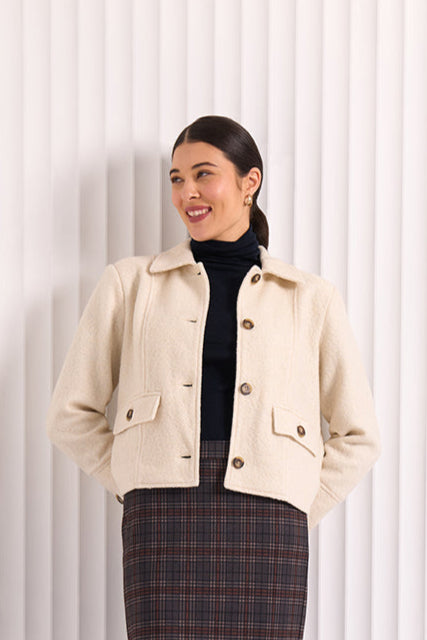 Foil - Sew Happy Coat - Winter White