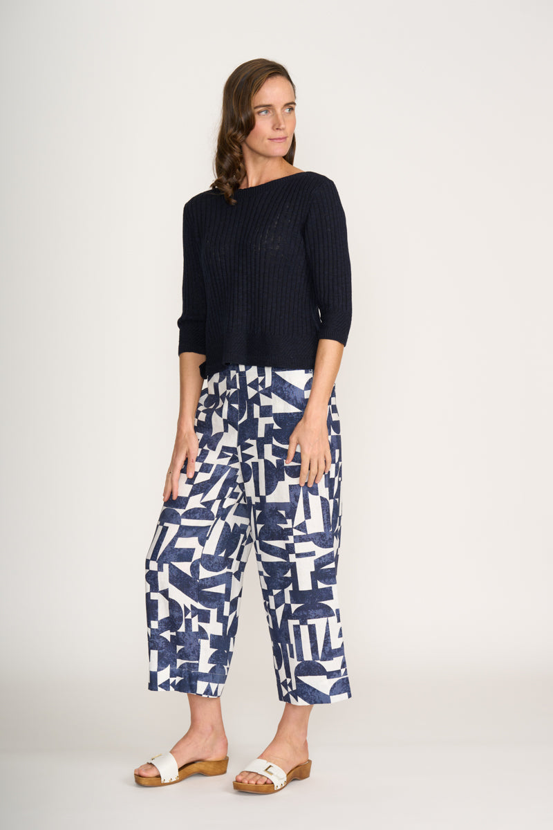 Foil  - Knitty Gritty Sweater - True Navy