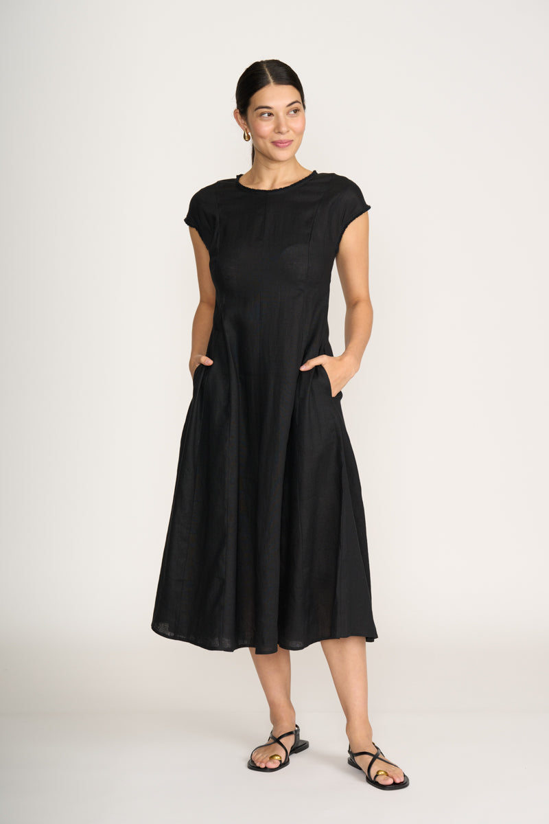 FOIL - Festival Event Dress - Black
