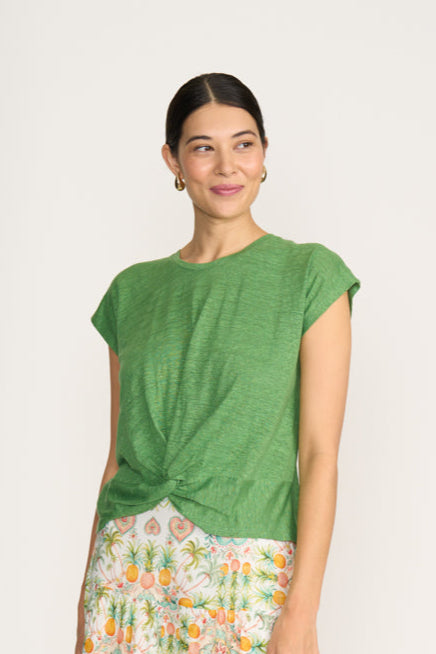 Foil  - Do the Twist Top - Palm Leaf