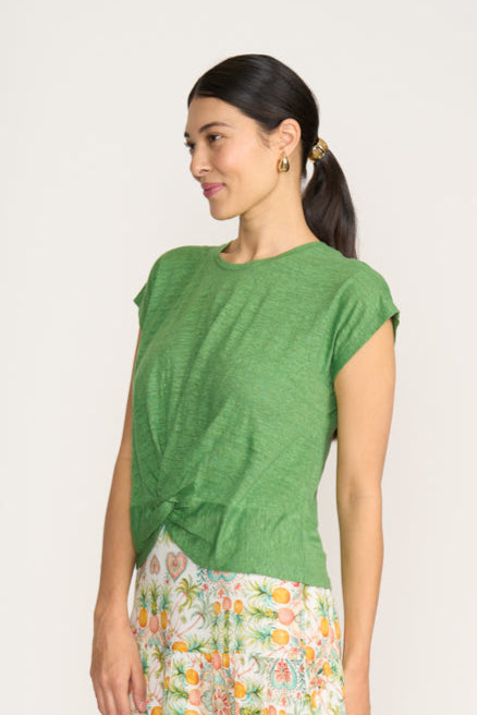 Foil  - Do the Twist Top - Palm Leaf