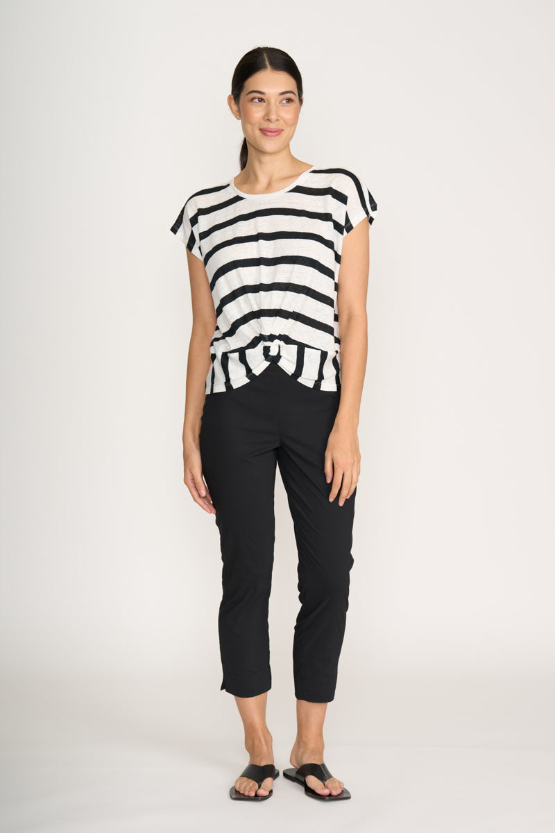 Foil - Fuss Free 7/8 Taper Pant - Black