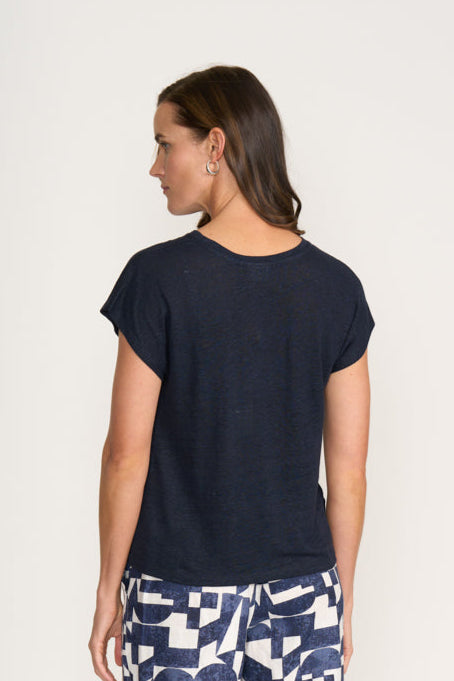 Foil  - Do the Twist Top - Navy