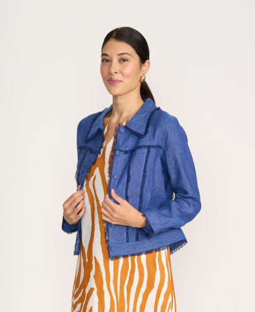Foil  - Hey Mr DJ Linen Jacket - Capri