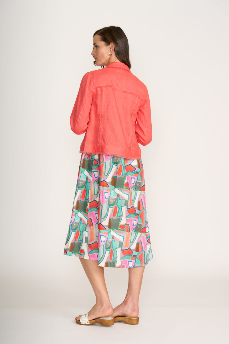 Foil  - Hey Mr DJ Linen Jacket - Melon