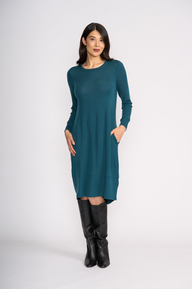 FOIL - Shear Perfection Dress - Midnight Green