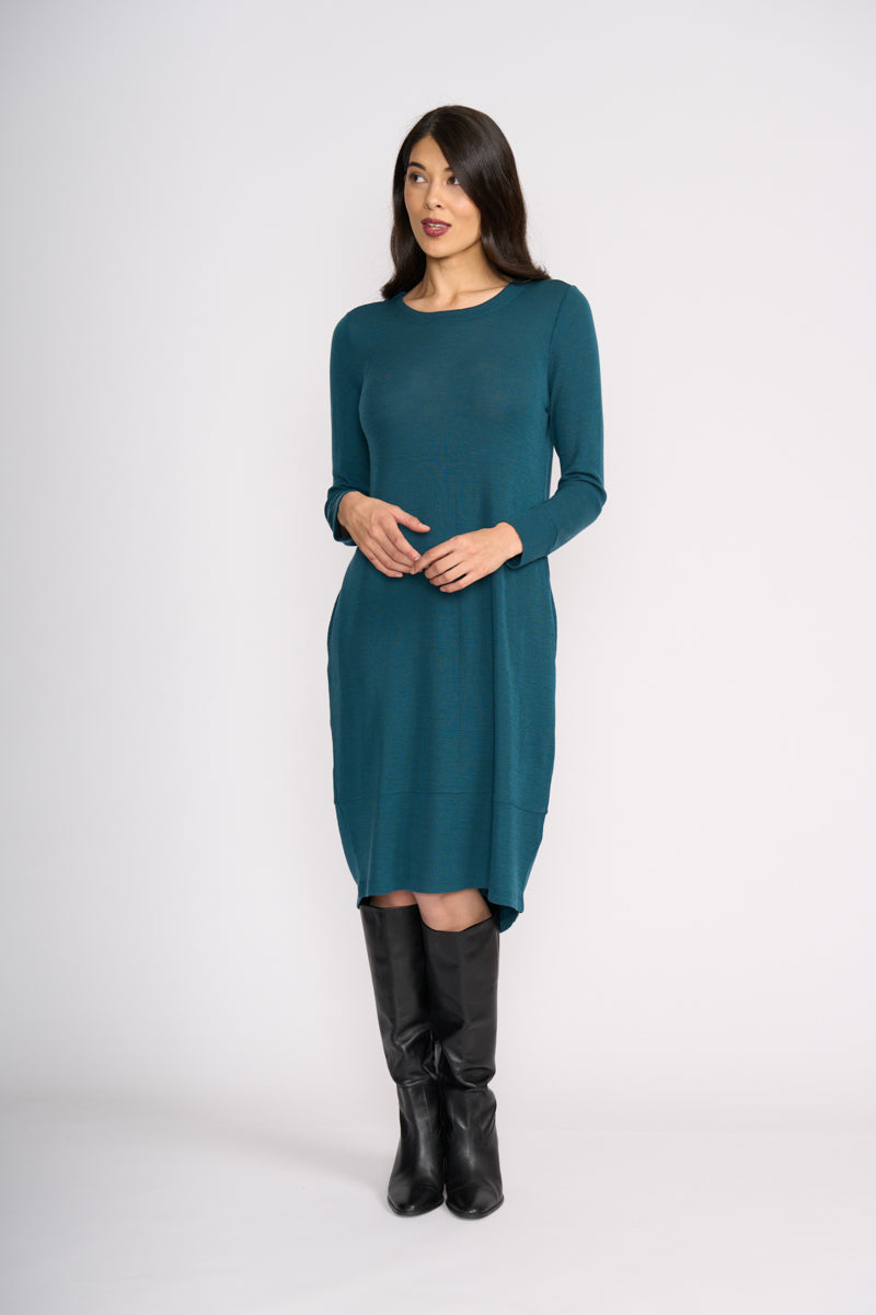 FOIL - Shear Perfection Dress - Midnight Green