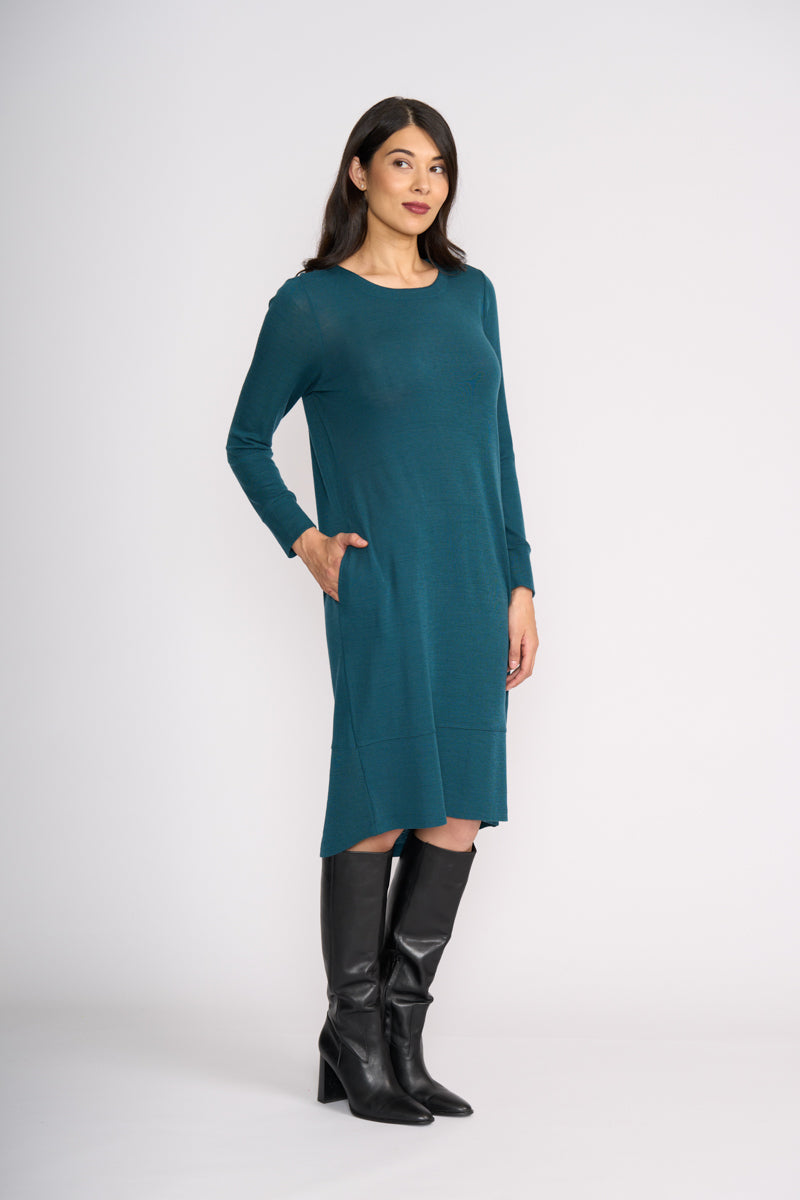 FOIL - Shear Perfection Dress - Midnight Green