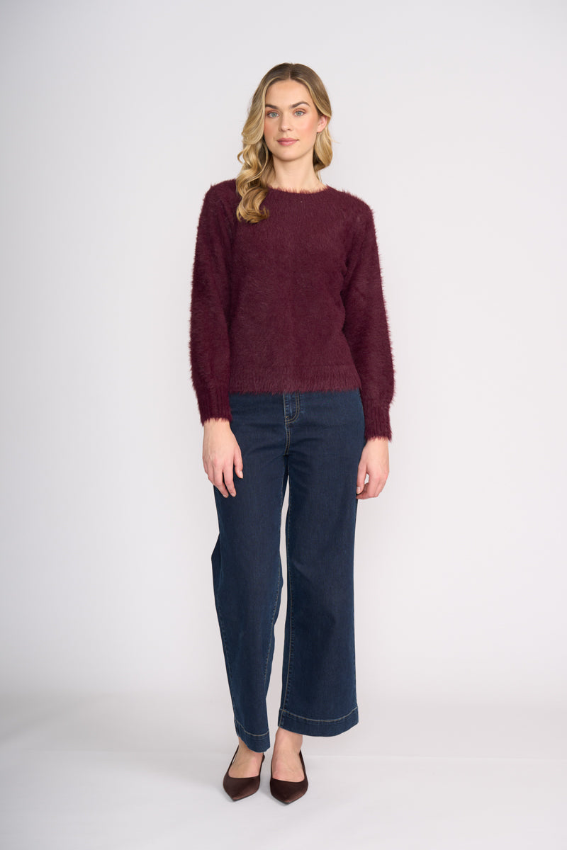 Foil  - Fluffin Cute Reversible Cardi - Cherry Lacquer