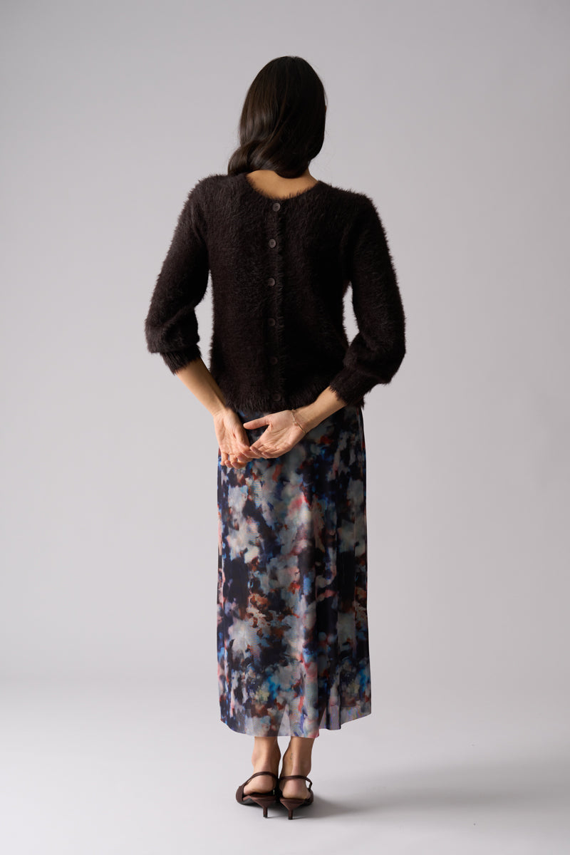 Foil  - Fluffin Cute Reversible Cardi - Ristretto
