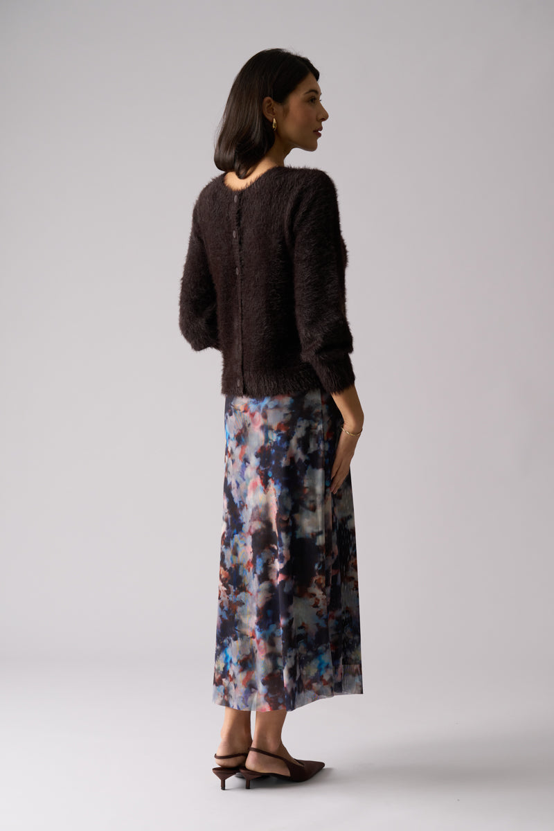 Foil  - Fluffin Cute Reversible Cardi - Ristretto