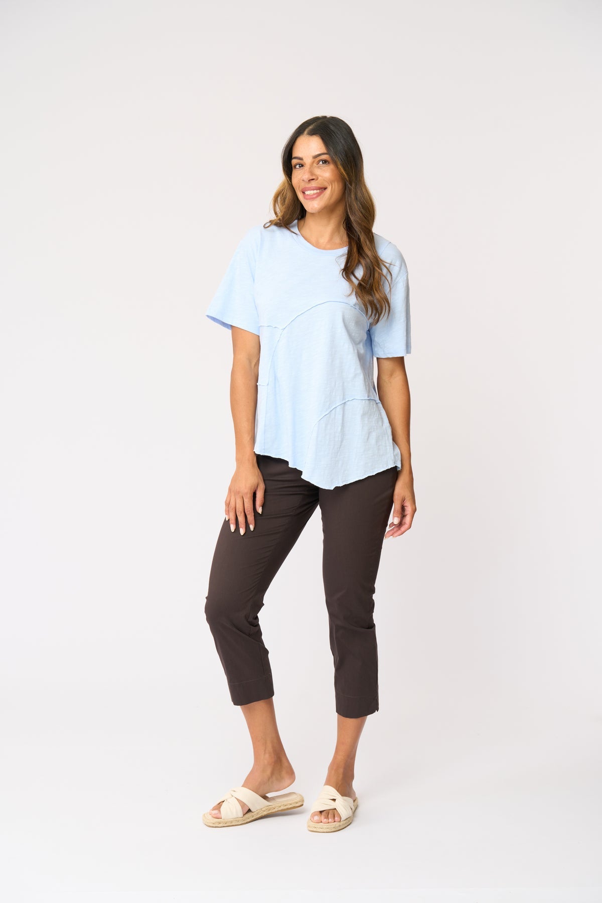 Foil - Fuss Free 7/8 Taper Pant - Sable