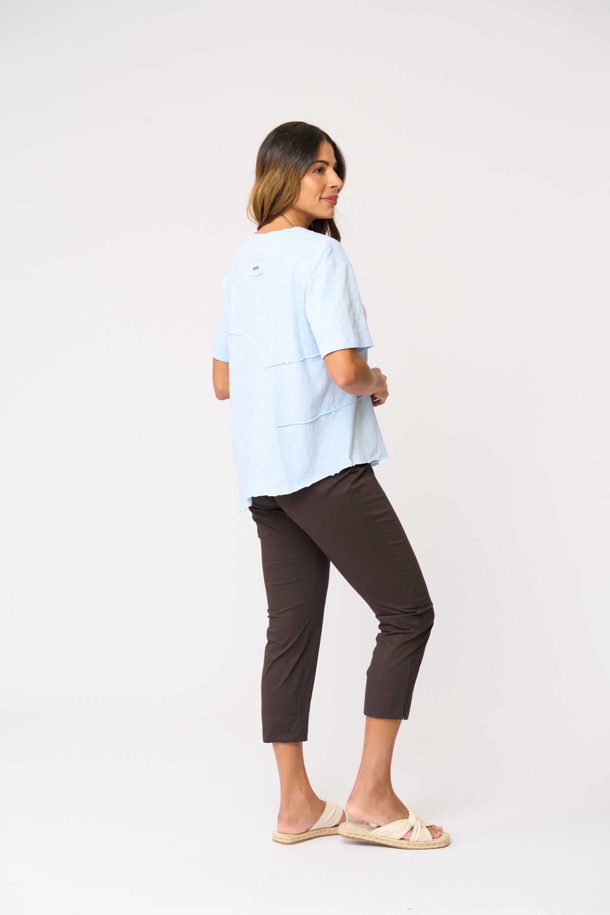 Foil - Fuss Free 7/8 Taper Pant - Sable