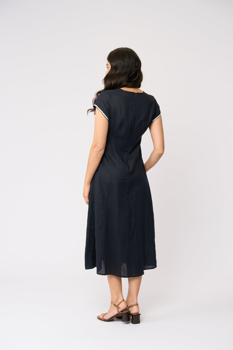FOIL - Folk Yeah Dress - Navy