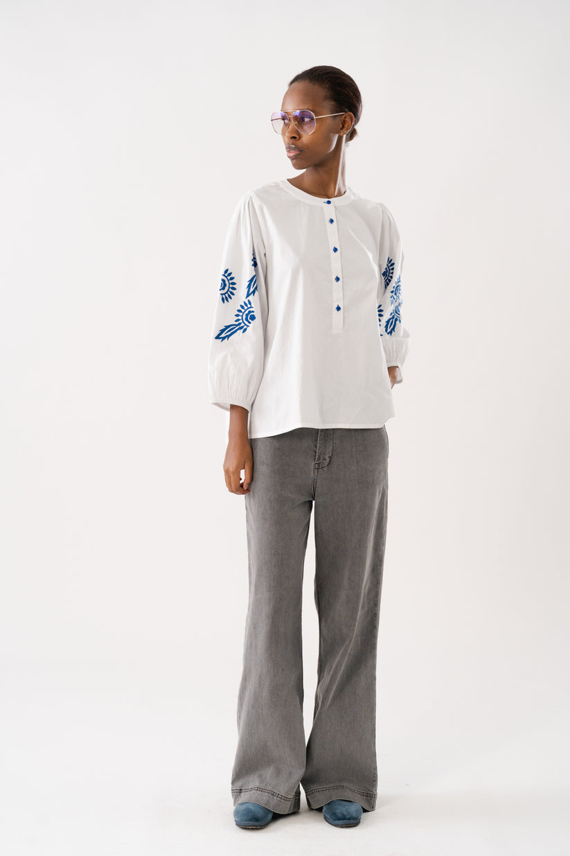 Lollys Laundry  - Faithful Blouse - White