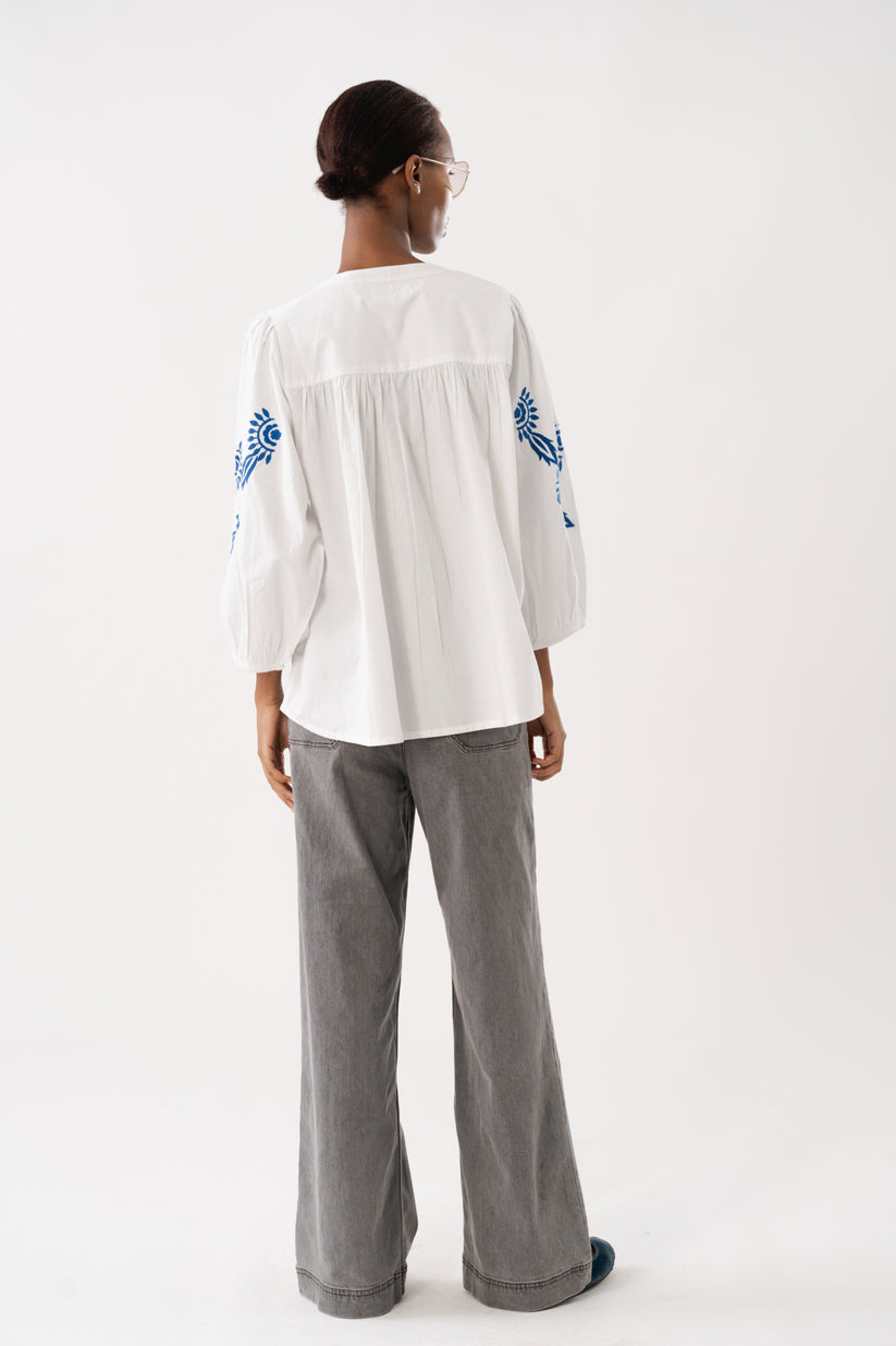 Lollys Laundry  - Faithful Blouse - White