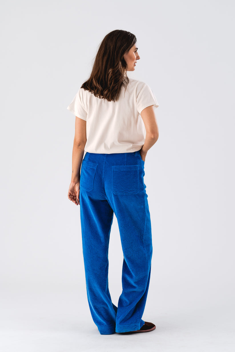 Lollys -  Florida Cord Pant - Neon Blue