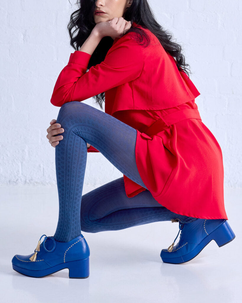 Tightology – Haptic Organic Cotton Tights – Blue