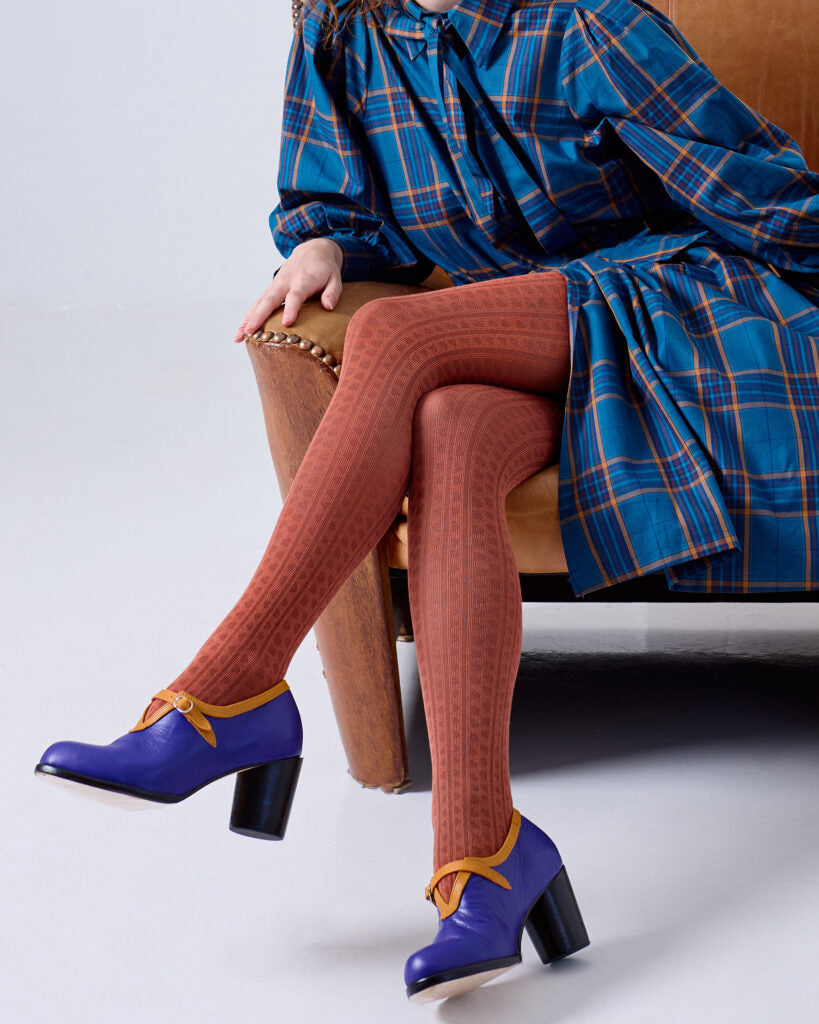 Tightology – Haptic Organic Cotton Tights – Terracotta