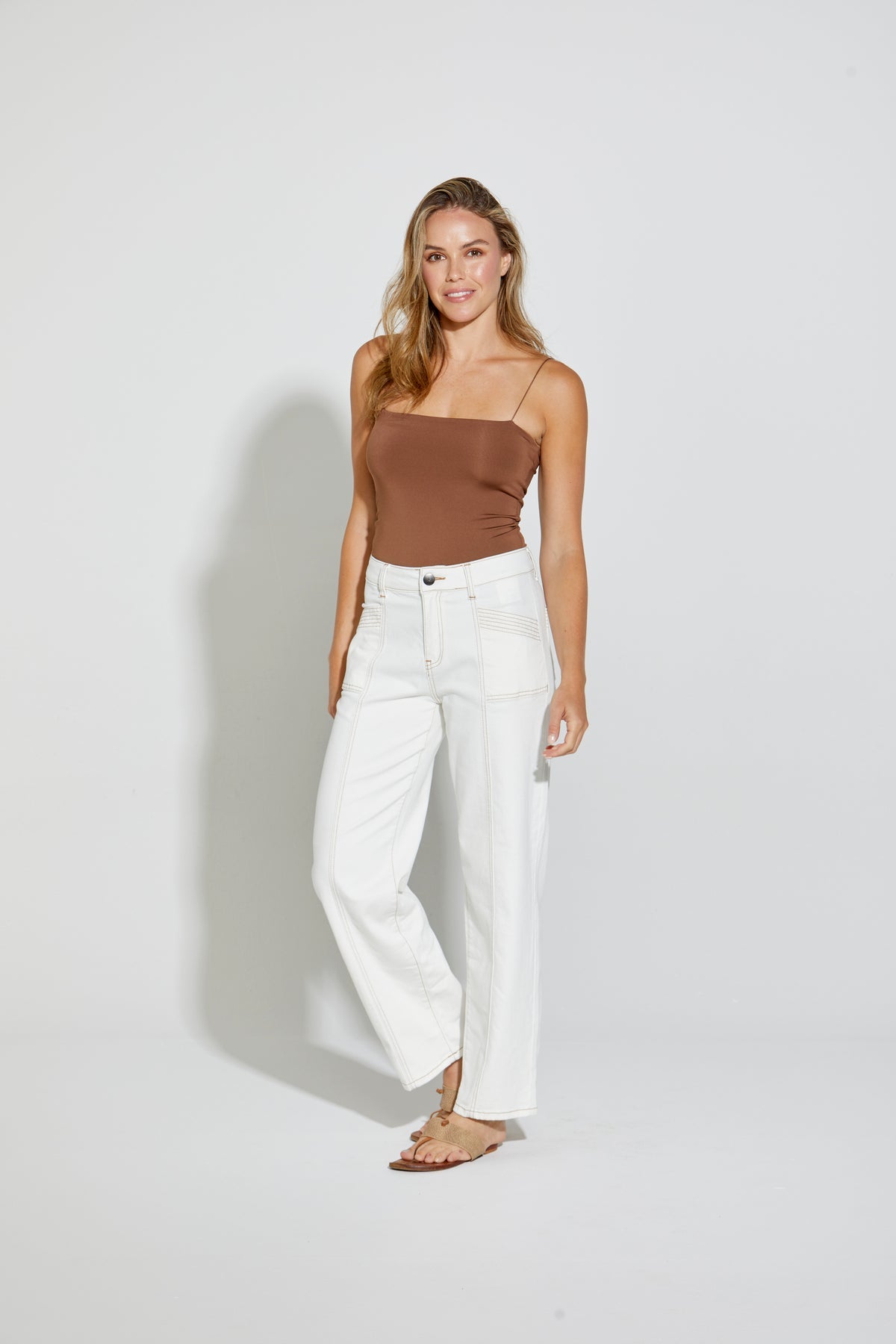 New London Jeans  - Holborn Wide Leg  - Milk