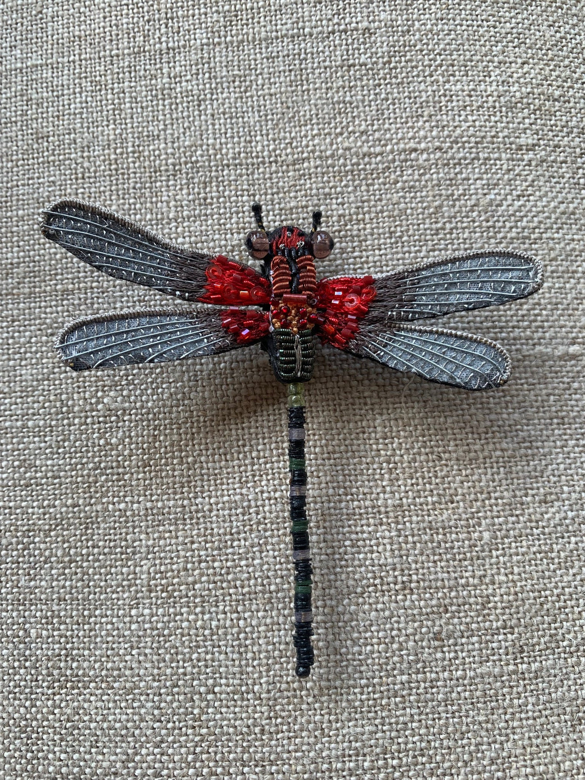 Trovelore - Rubyspot Damselfly Brooch