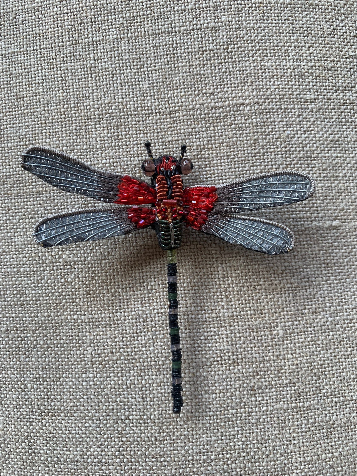 Trovelore - Rubyspot Damselfly Brooch