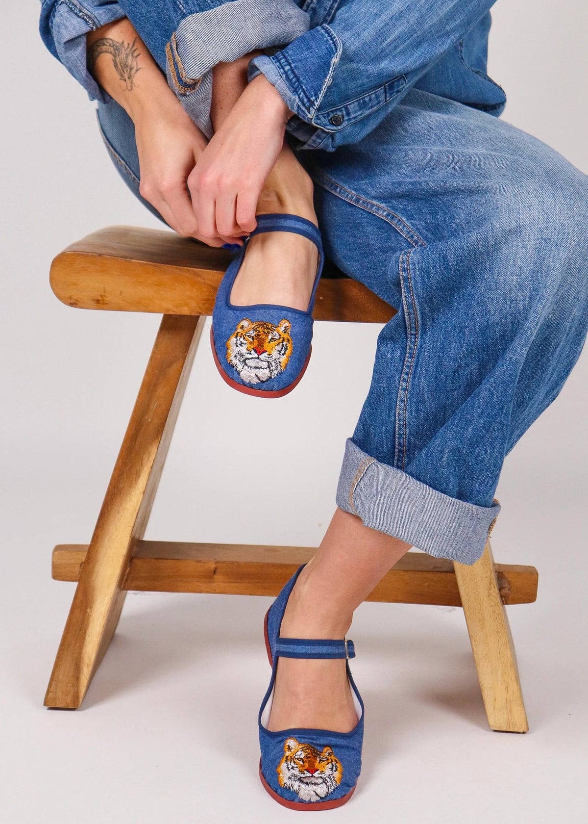 Happy Shoes - Tiger Denim