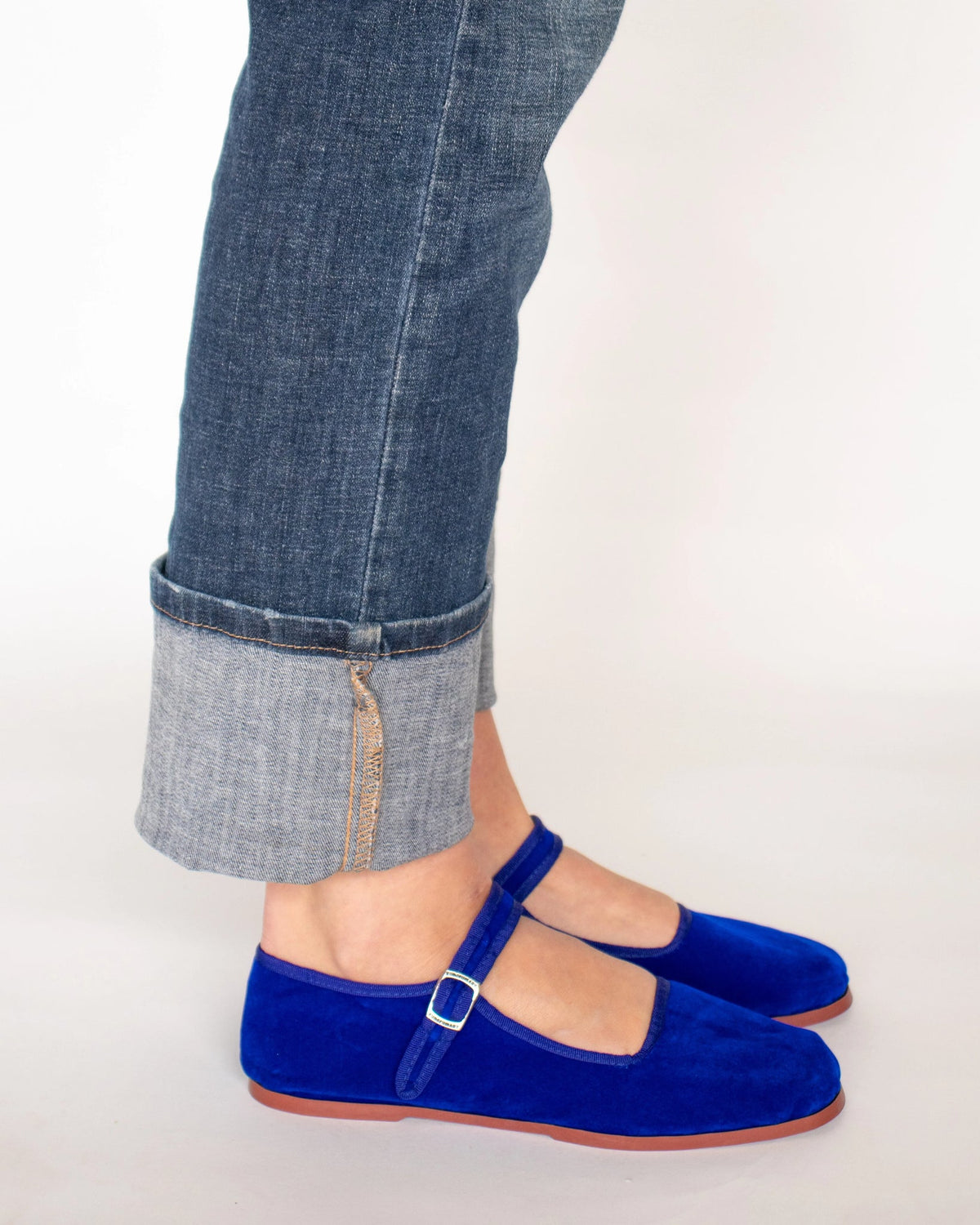 Happy Shoes - Electric Blue Velvet