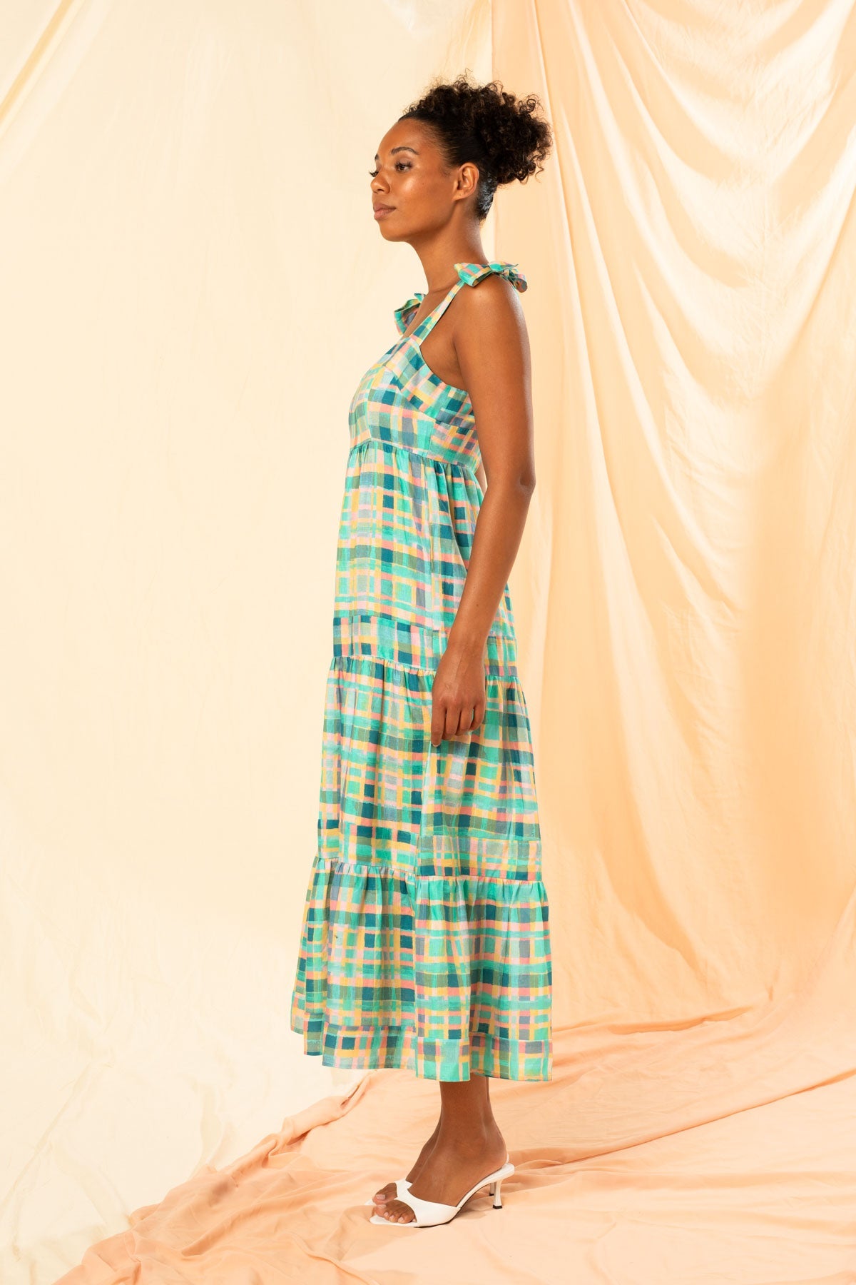 Kachel -  Ocean Check Dress