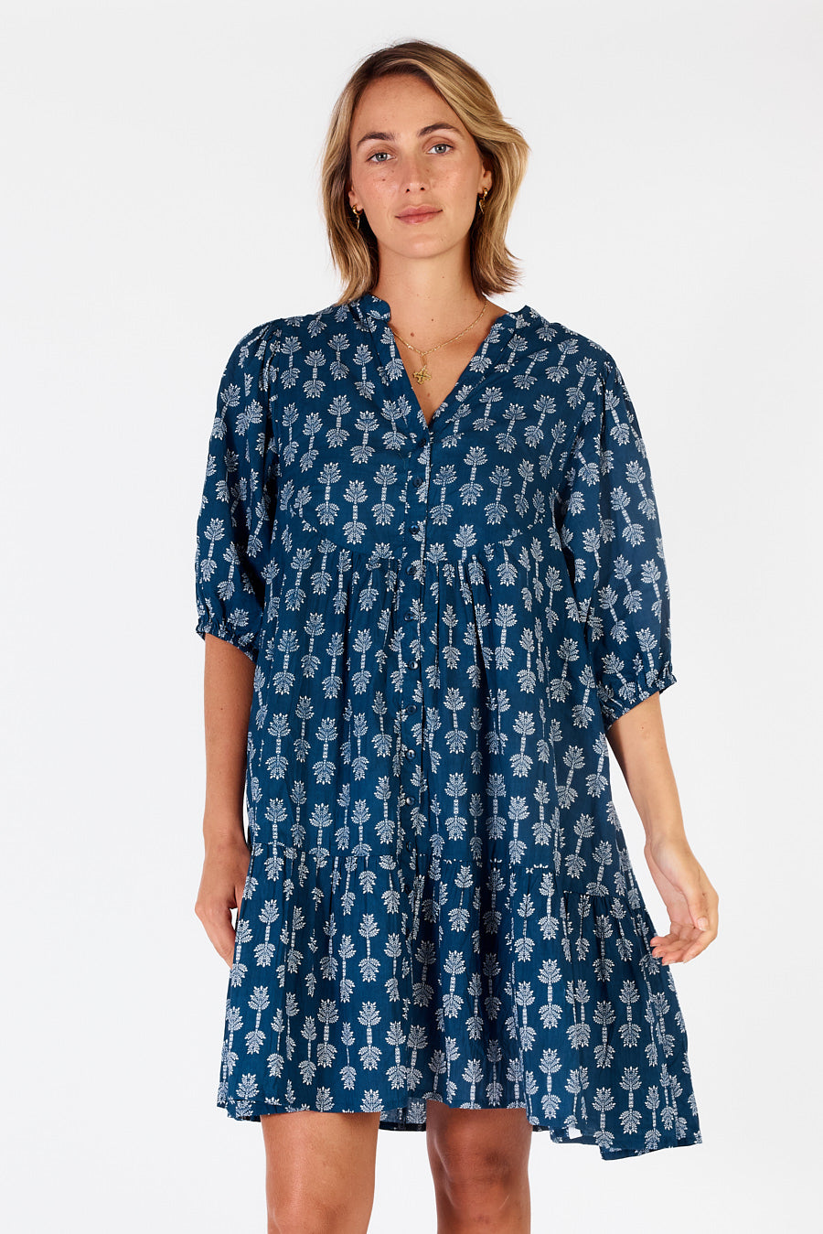 Ibisa - Calgary Dress - Navy