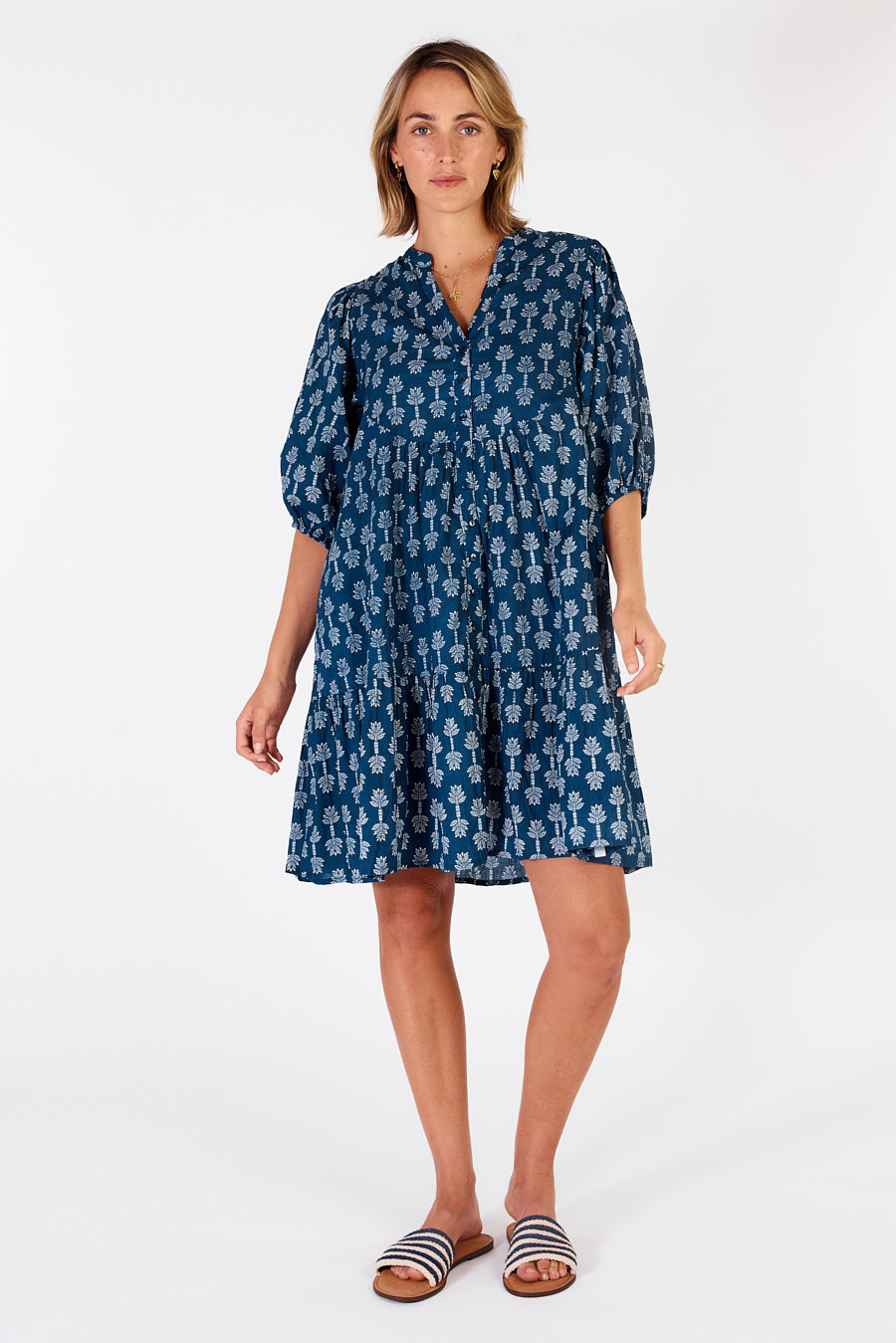 Ibisa - Calgary Dress - Navy