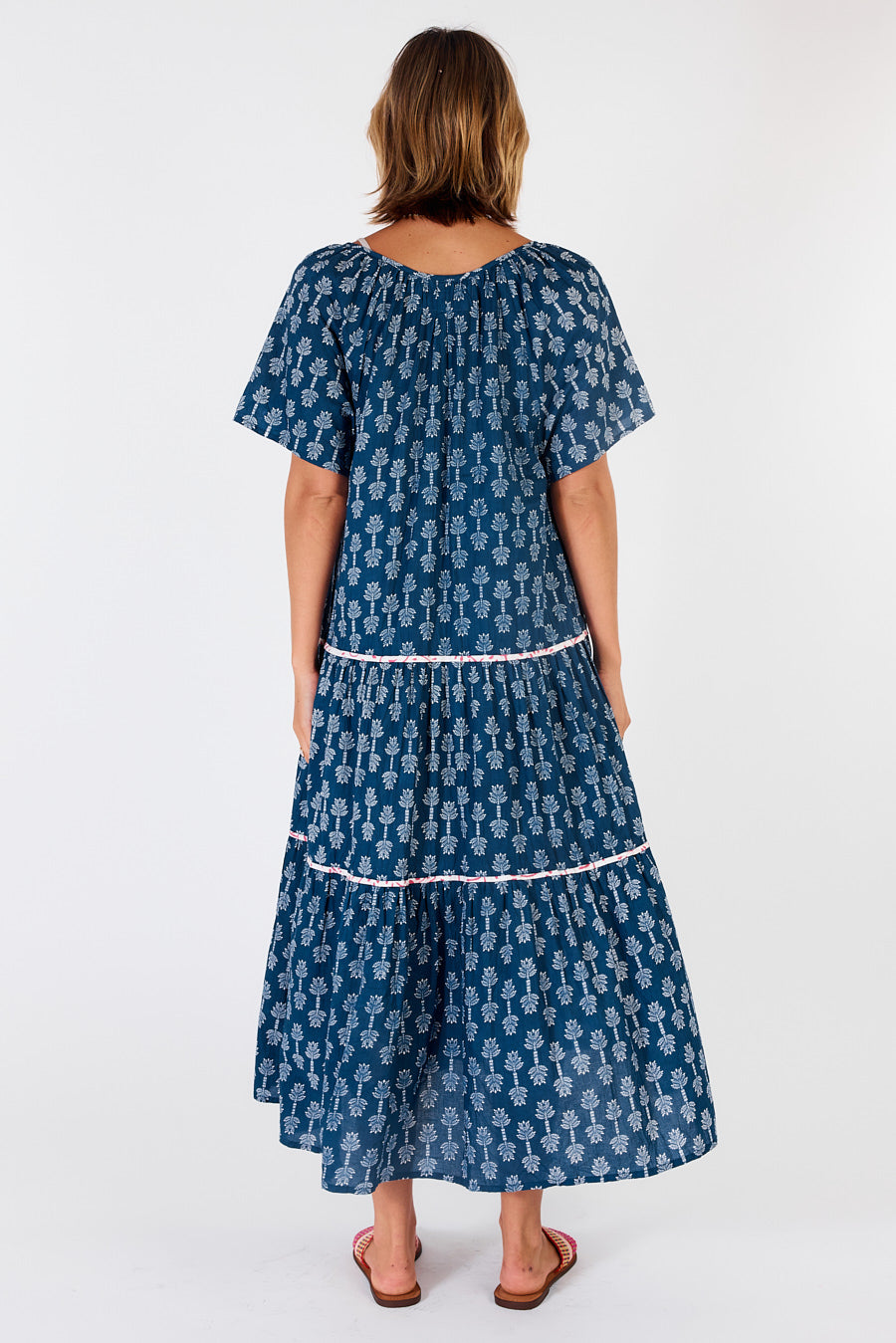 Ibisa - Calgary Midi Dress - Navy