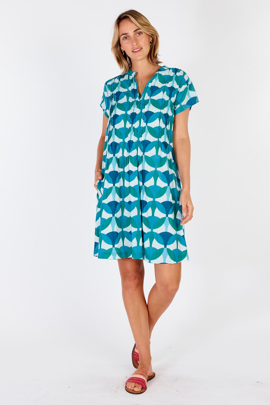 Ibisa - Phoenix Dress - Lagoon