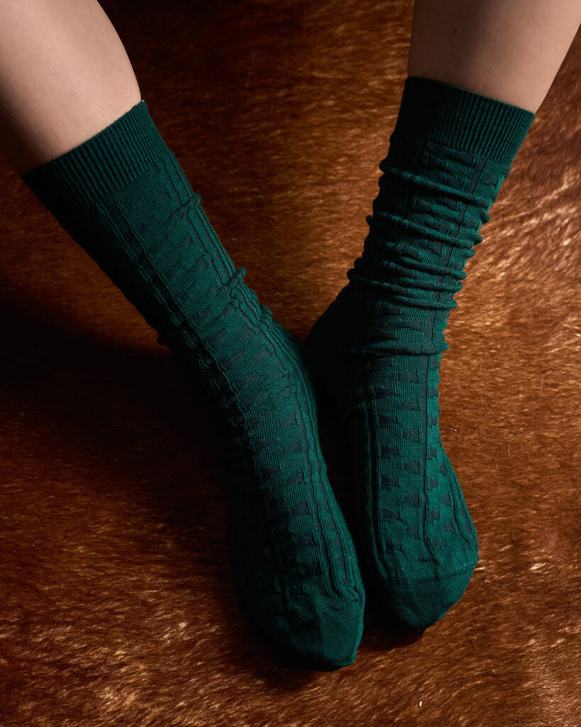 Tightology – Industry Merino Wool Socks – Green
