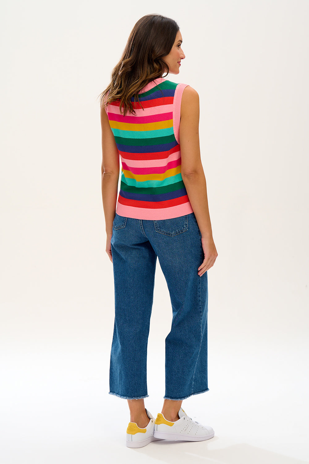 Sugarhill - Leslie Knitted Tank - Rainbow Stripes
