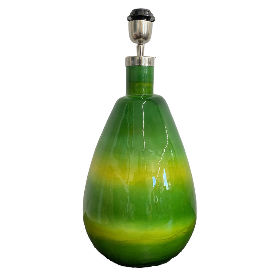 Ruby Star - Glass Lamp Base - Green