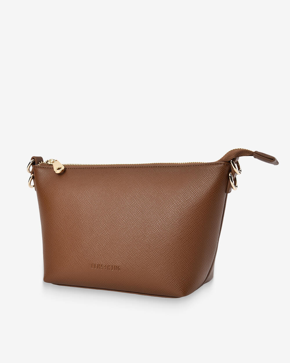 Elms & King - Leyton Crossbody - Tan Saffiano