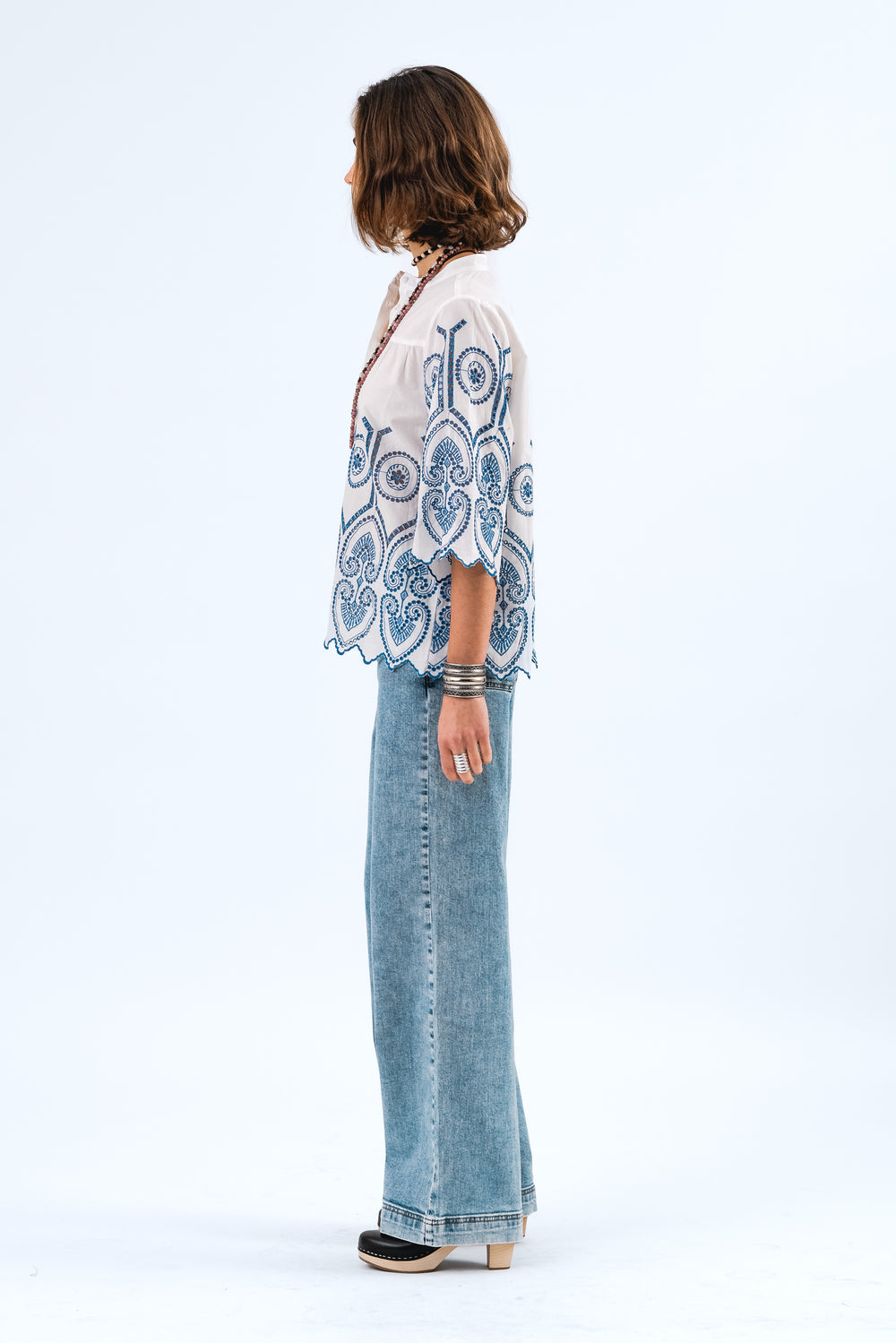 Lollys - LouiseLL Blouse SS - White