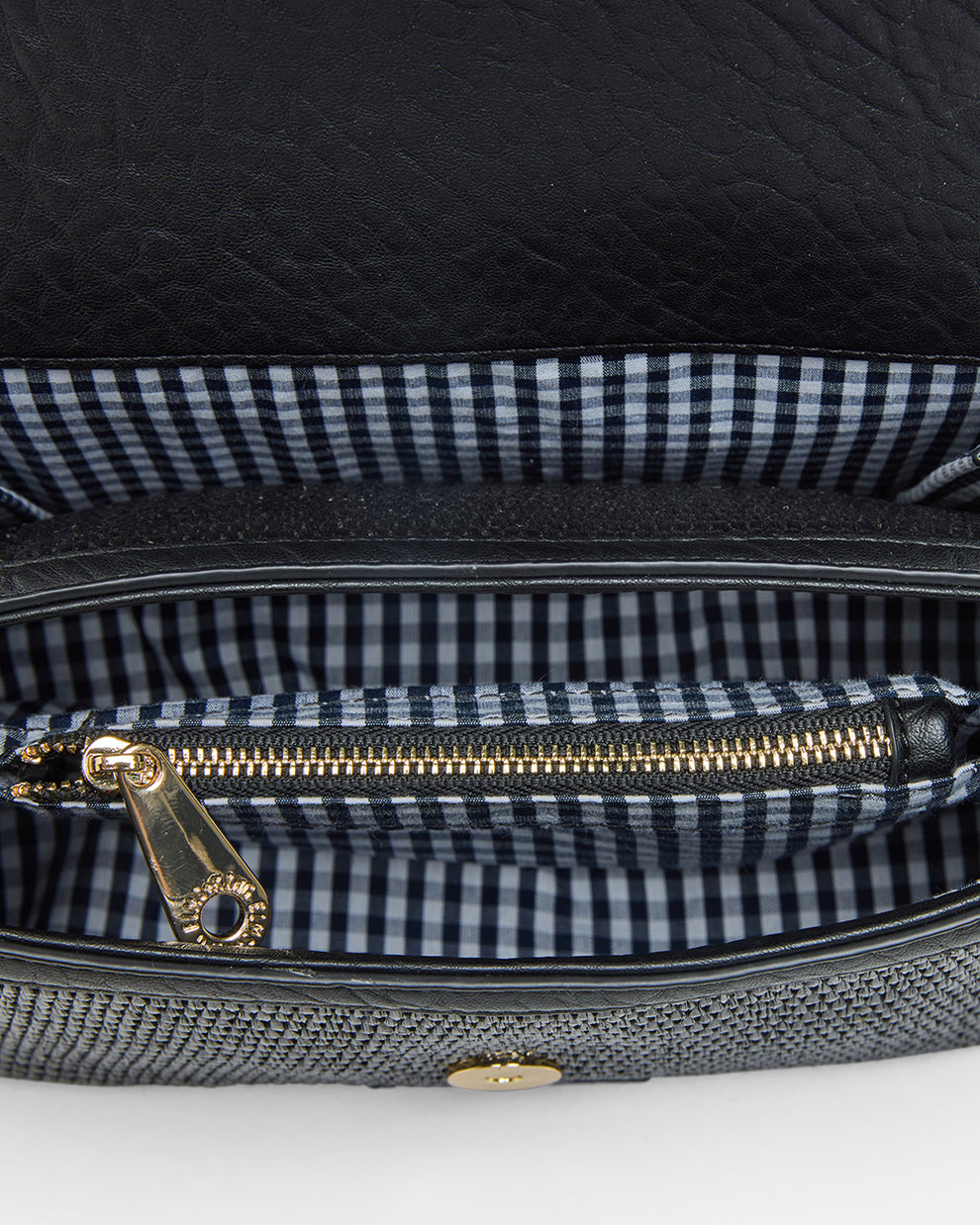 Elms &amp; King - Lugano Crossbody - Black Weave
