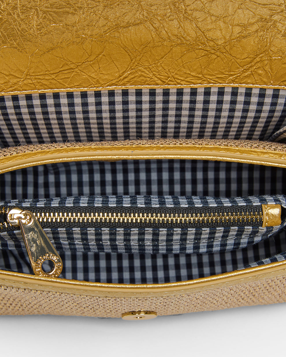 Elms &amp; King - Lugano Crossbody - Gold Weave