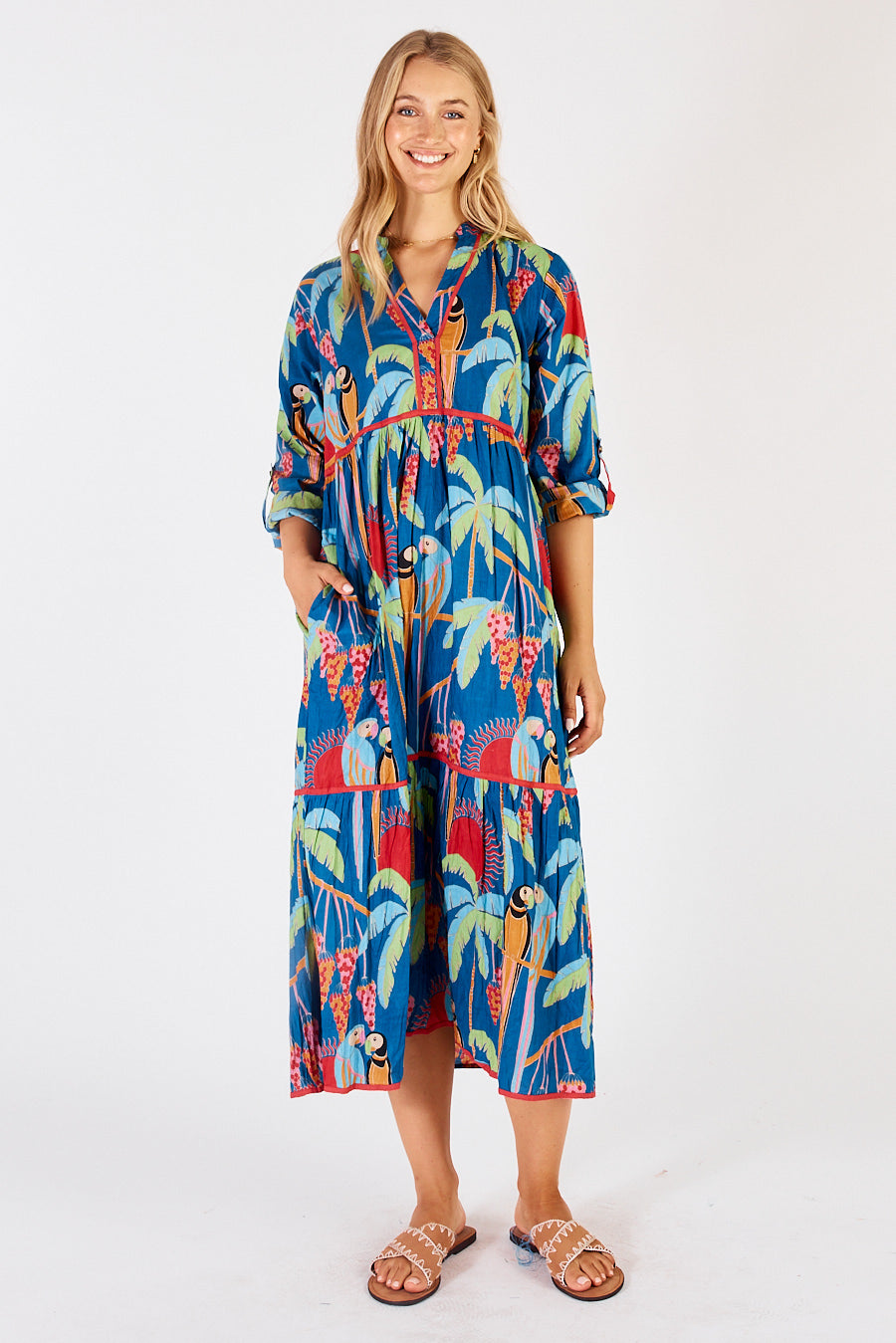 Lula Life - Lainie Midi Dress - Ocean