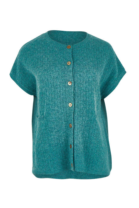 Mansted - Komma Lambswool Vest - Sea