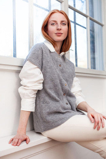 Mansted - Komma Lambswool Vest - Rose