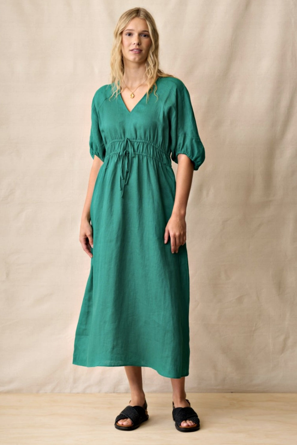 Neris - Mia Dress - Malachite