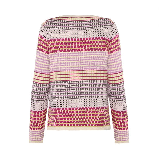 Mansted - Hibiscus Eco Maze Crew - Fuschsia