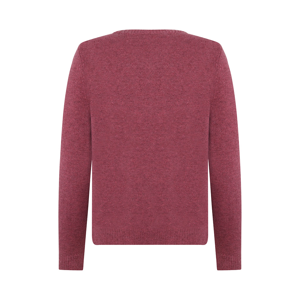 Mansted - Midori Lamb Crew  Cardi - Soft Pink