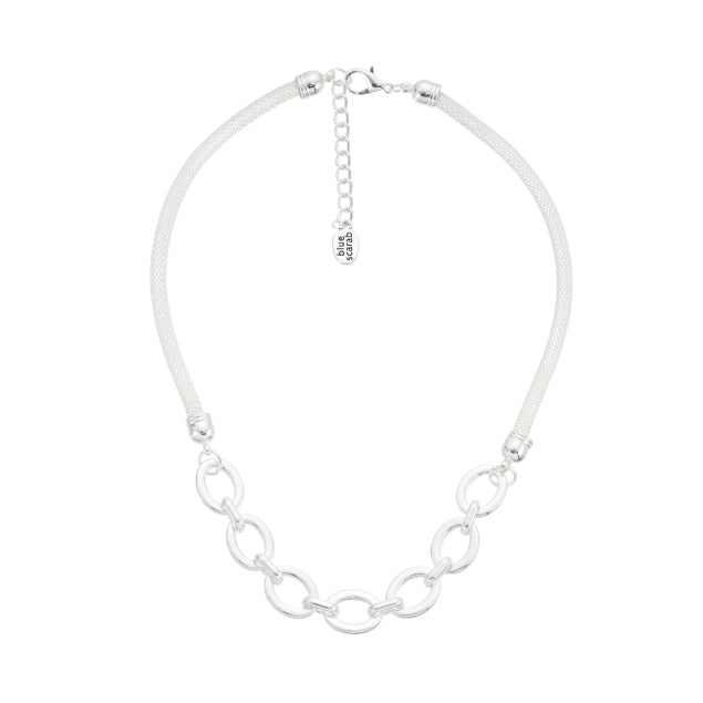 LOTUS Rope  Chain Necklace - Silver